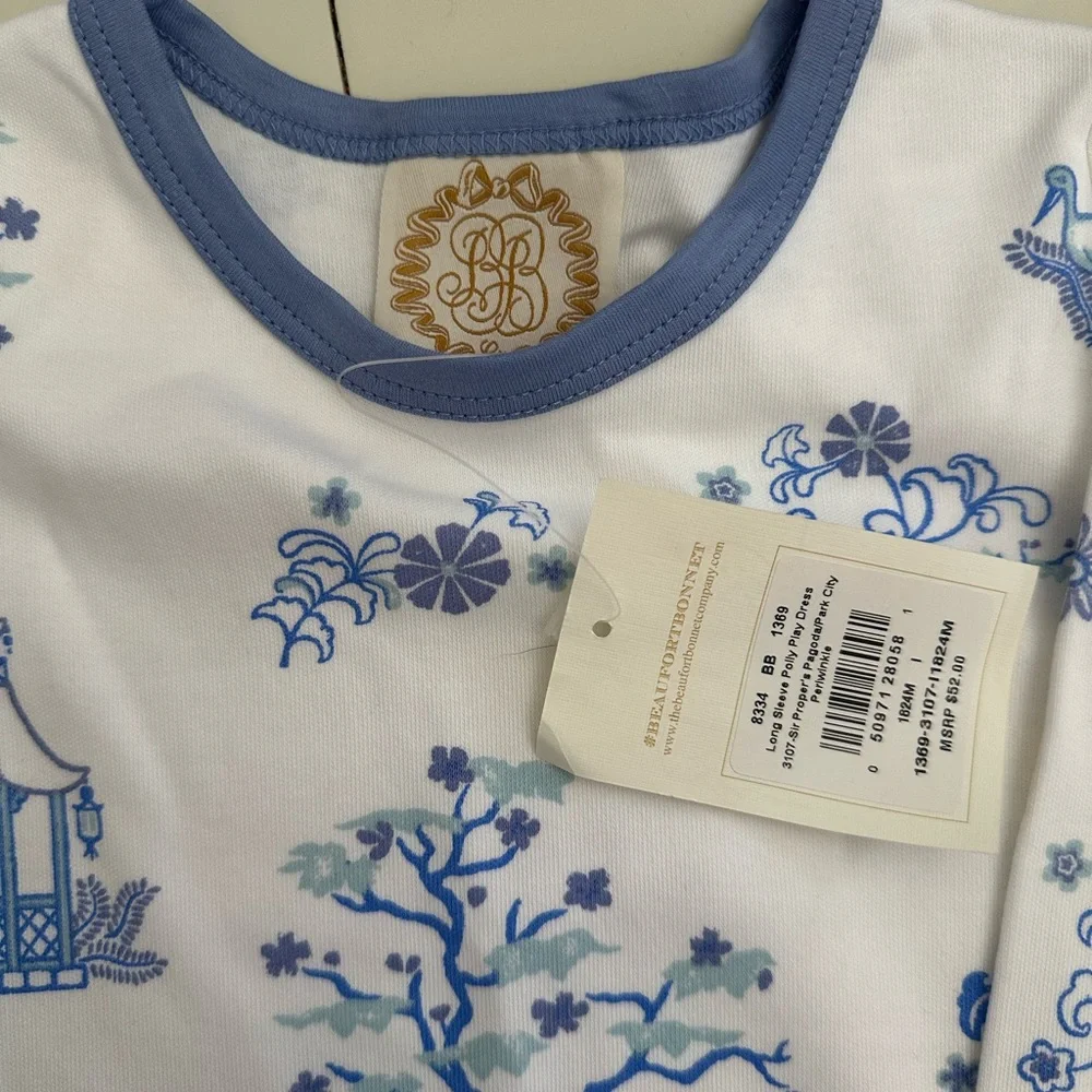 TBBC Polly play dress sir proper’s pagoda/ park city periwinkle - Picture 2 of 2